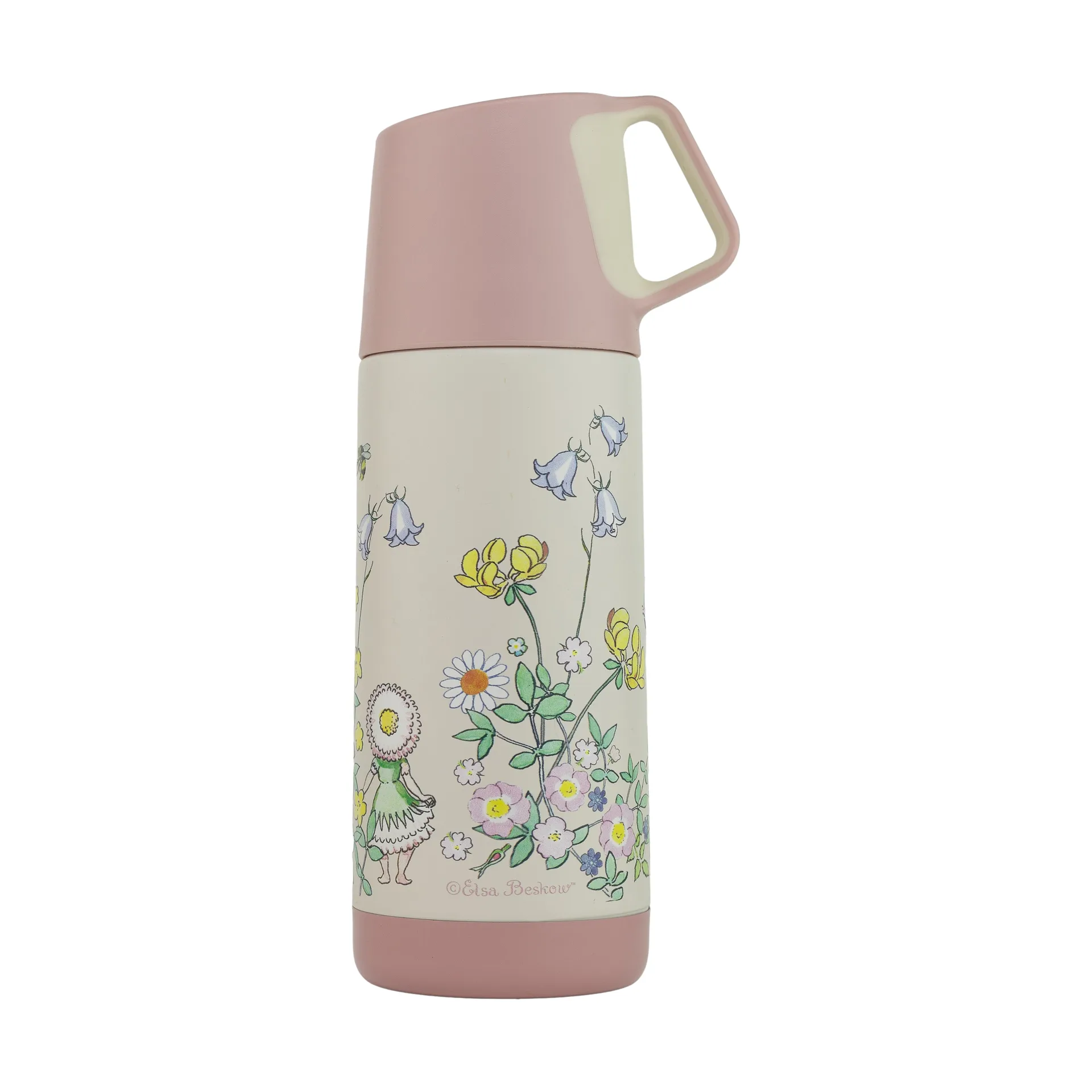 Elsa Beskow Blomsterfesten thermos 35 cl, White Rätt Start