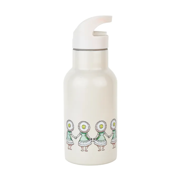 Elsa Beskow Blomsterfesten water bottle 34 cl - White - Rätt Start