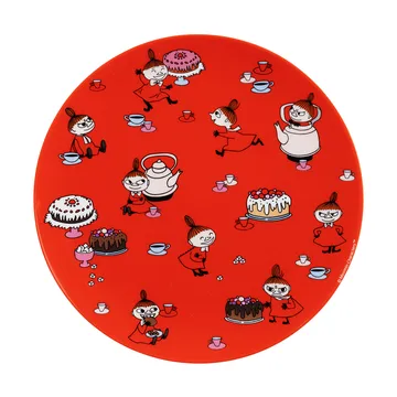 Moomin Little My flat plate Ø19.8 cm - Red - Rätt Start