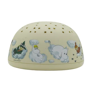 Moomin night lamp with starry sky and music - Yellow - Rätt Start