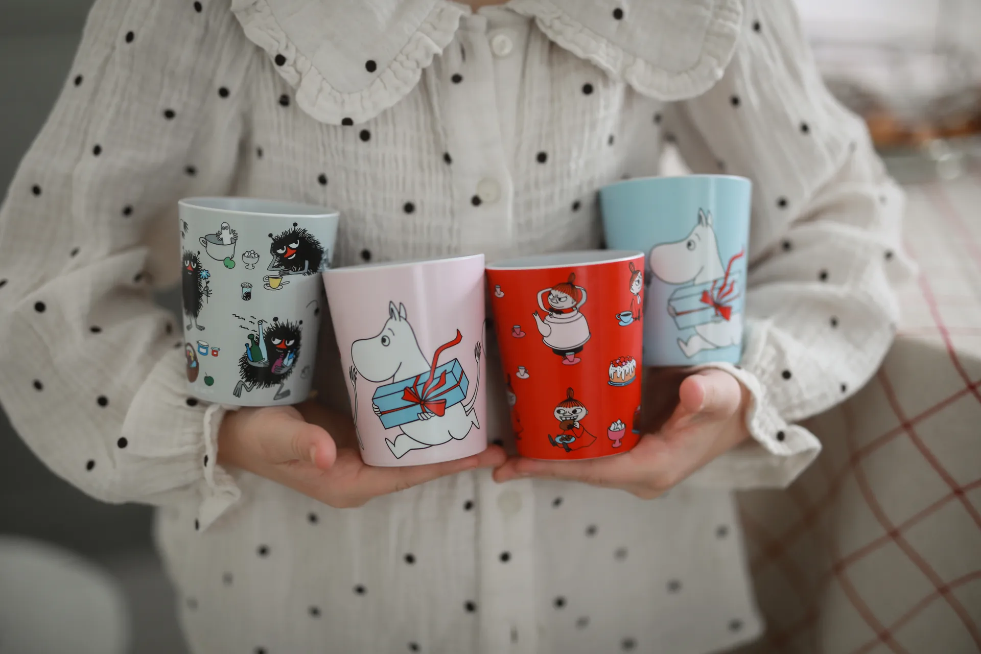 Moomin Picnic tumblermugs 20 cl 2-pack, Blue-grey Rätt Start