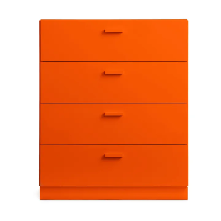 Relief dresser wide with base 82x92.2 cm orange - Relief