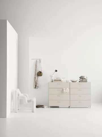 Relief dresser wide with legs 82x92.2 cm beige - Relief