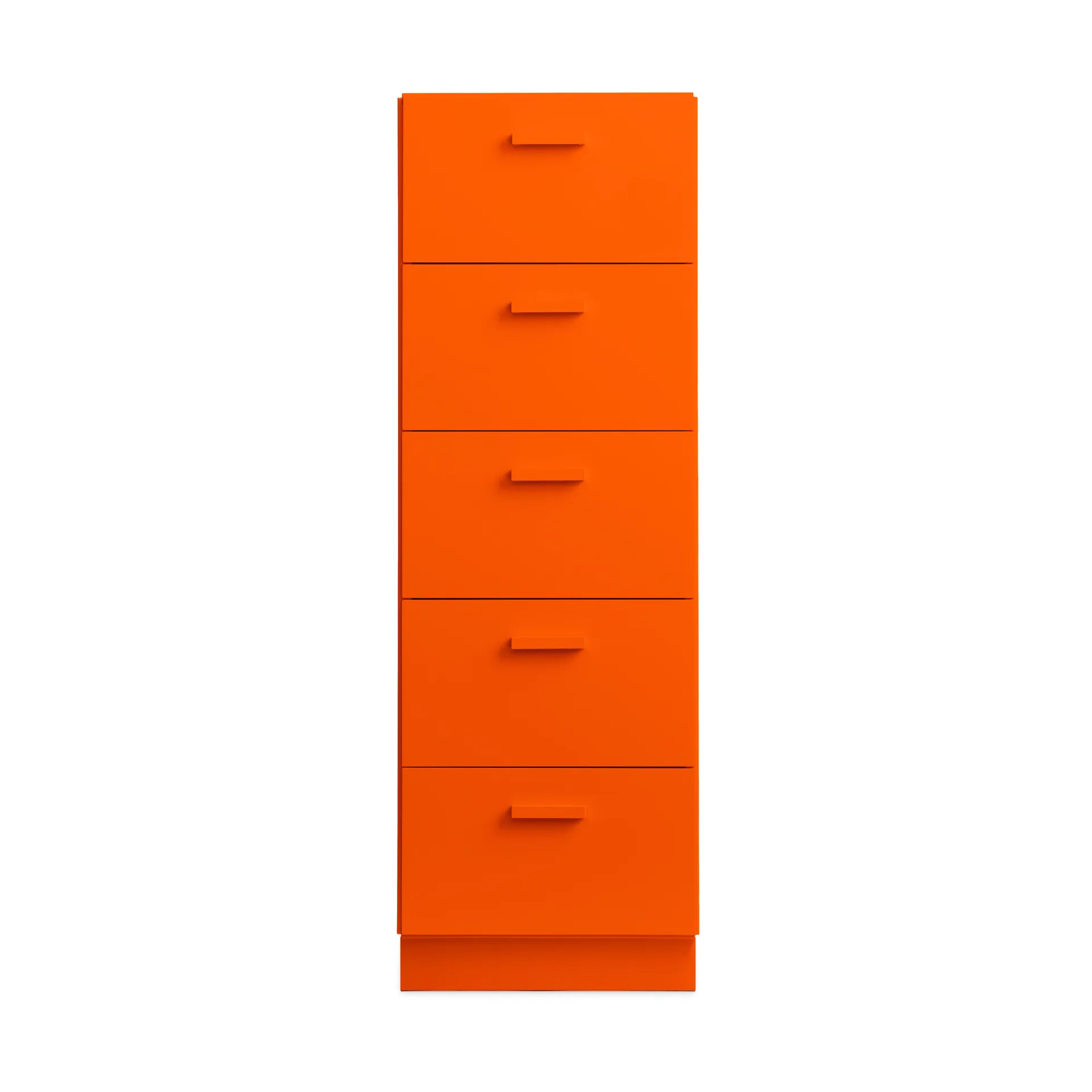 Relief high dresser with base 41x115 cm orange,  Relief