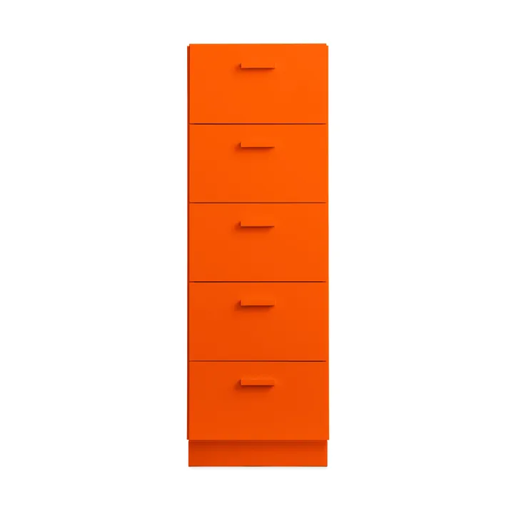 Relief high dresser with base 41x115 cm orange - Relief