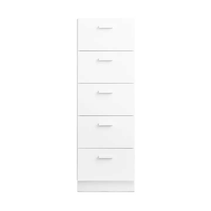 Relief high dresser with base 41x115 cm white - Relief