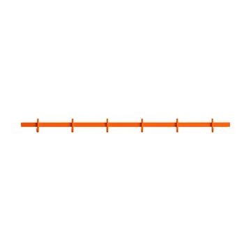 Relief hook rack medium 82 cm - Orange - Relief