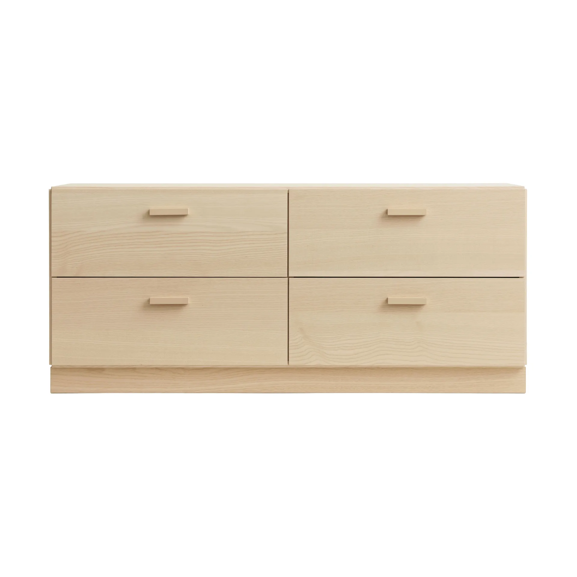 Relief low dresser with base 123x46.6 cm ash,  Relief