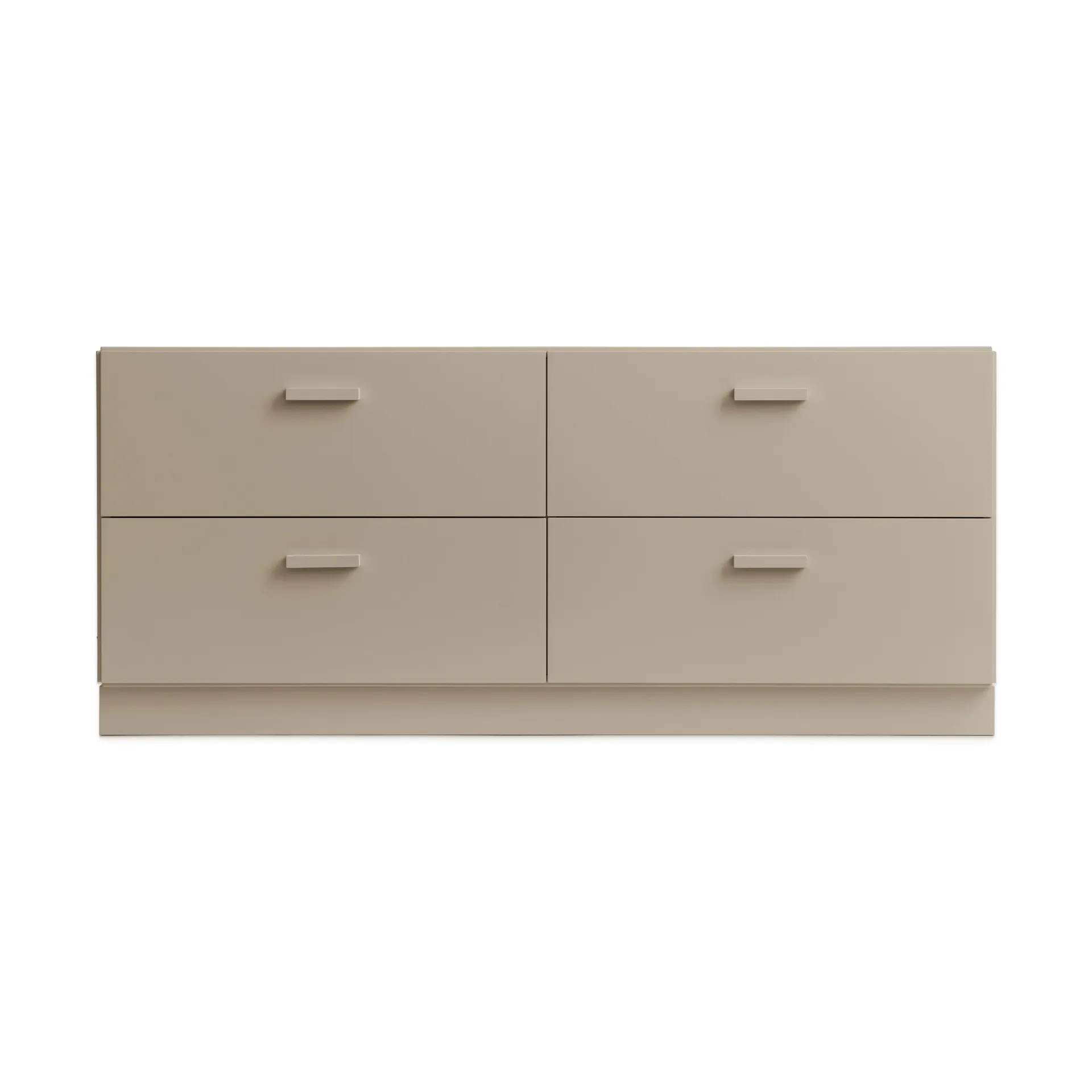 Relief low dresser with base 123x46.6 cm beige,  Relief