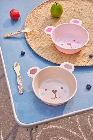 Rice bear-shaped melamine bowl 50 cl - Brown - RICE