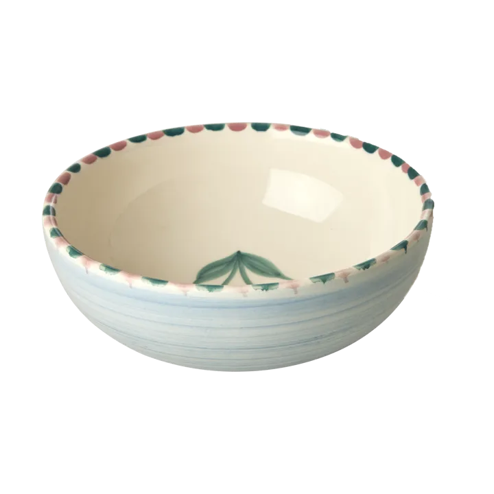 Rice ceramic bowl 35 cl - Cherry-blue - RICE