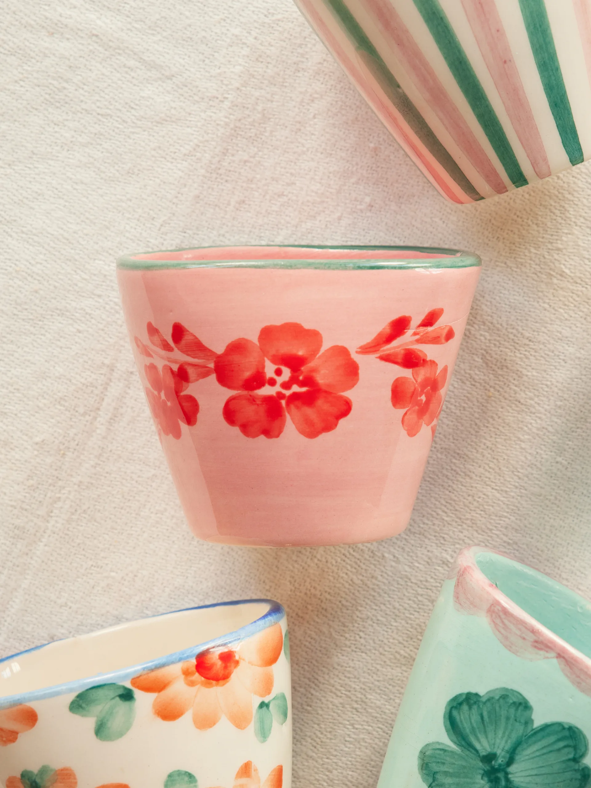 Rice ceramic espresso cup 7 cl, Wine RICE