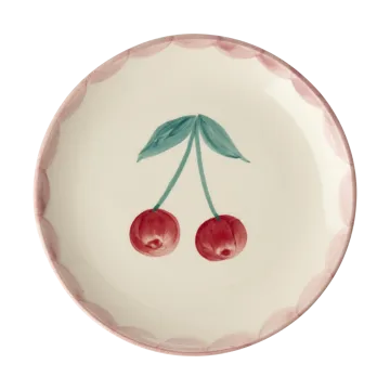 Rice ceramic plate Ø15 cm - Cherry - RICE