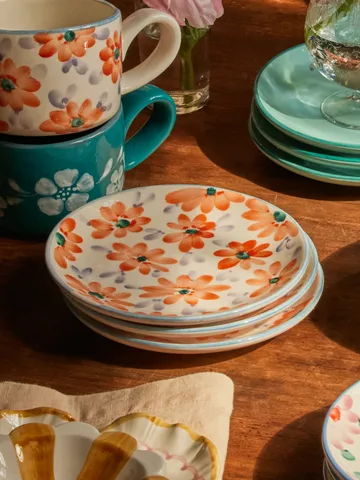 Rice ceramic plate Ø15 cm - Orange - RICE
