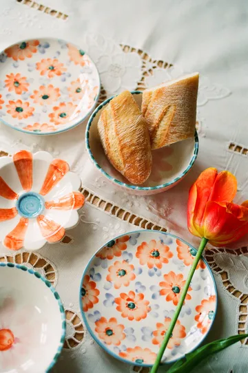 Rice ceramic plate Ø15 cm - Orange - RICE