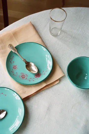 Rice ceramic plate Ø15 cm - Wine - RICE