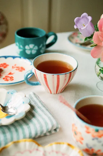 Rice ceramic teacup - Stripes - RICE