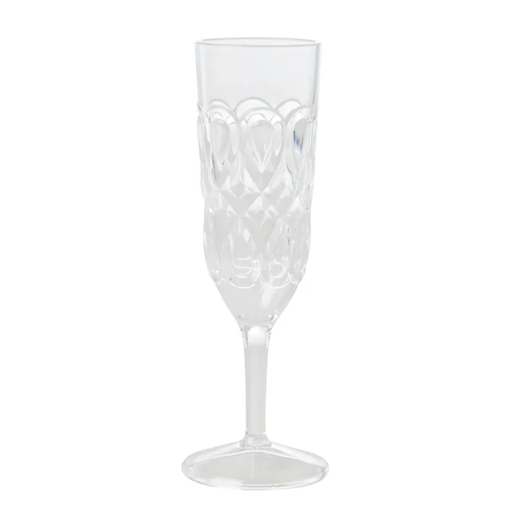 Rice champagne glass acrylic - clear - RICE