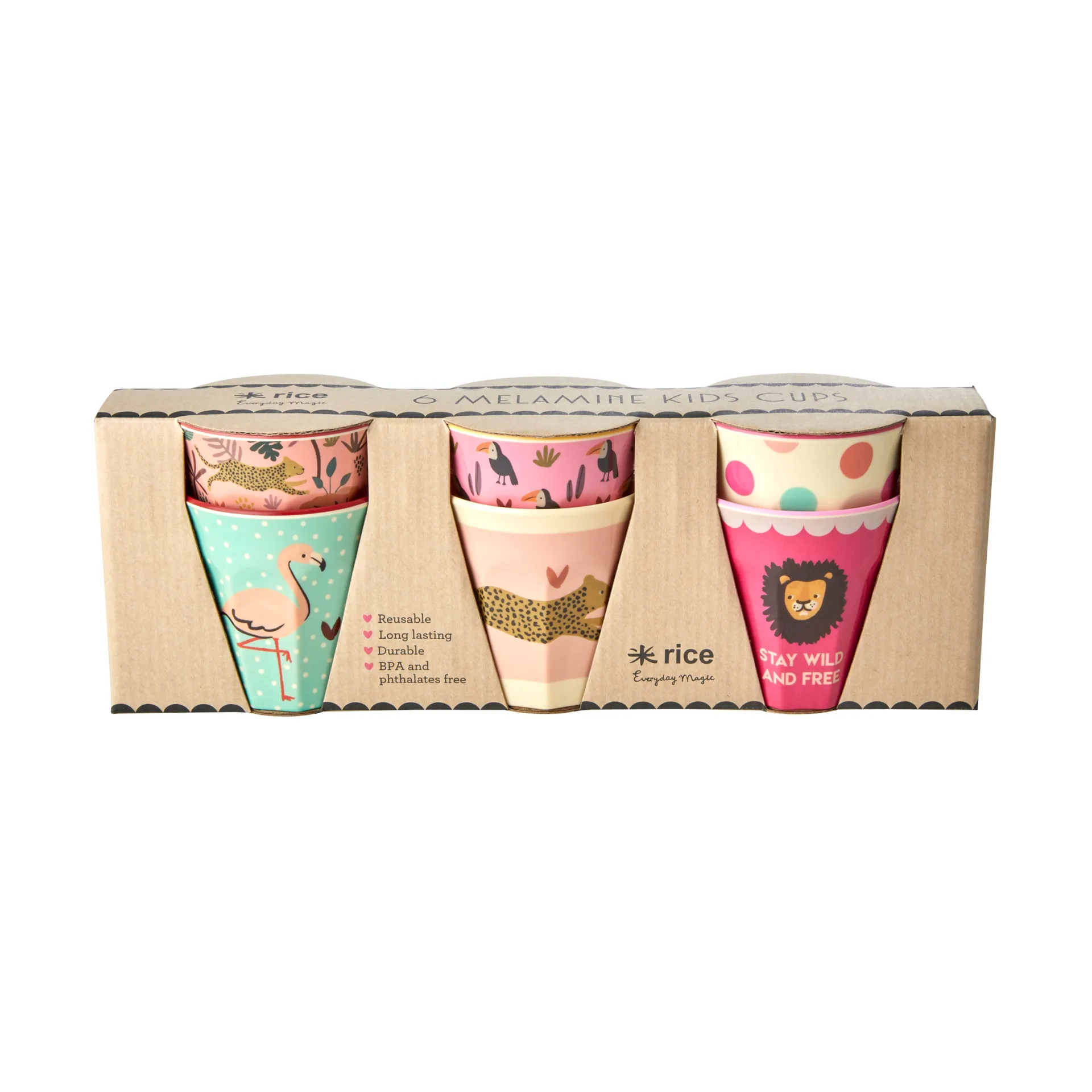 Rice children's cup small 6-pack, Multi RICE