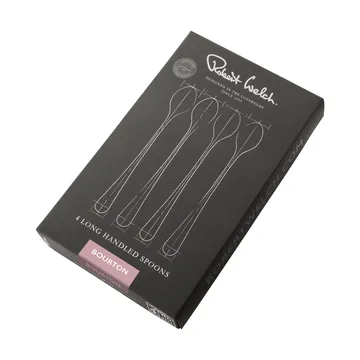 Bourton Bright latté spoon 4 pieces - Stainless steel - Robert Welch
