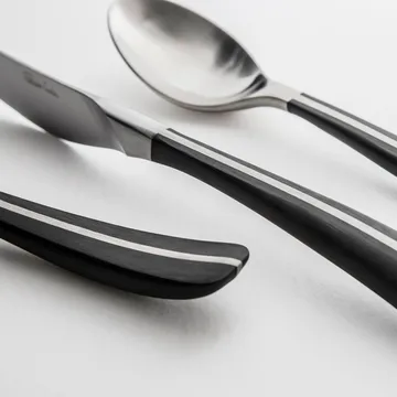 Contour cutlery 24 pieces - black - Robert Welch