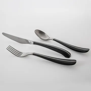 Contour cutlery 24 pieces - black - Robert Welch