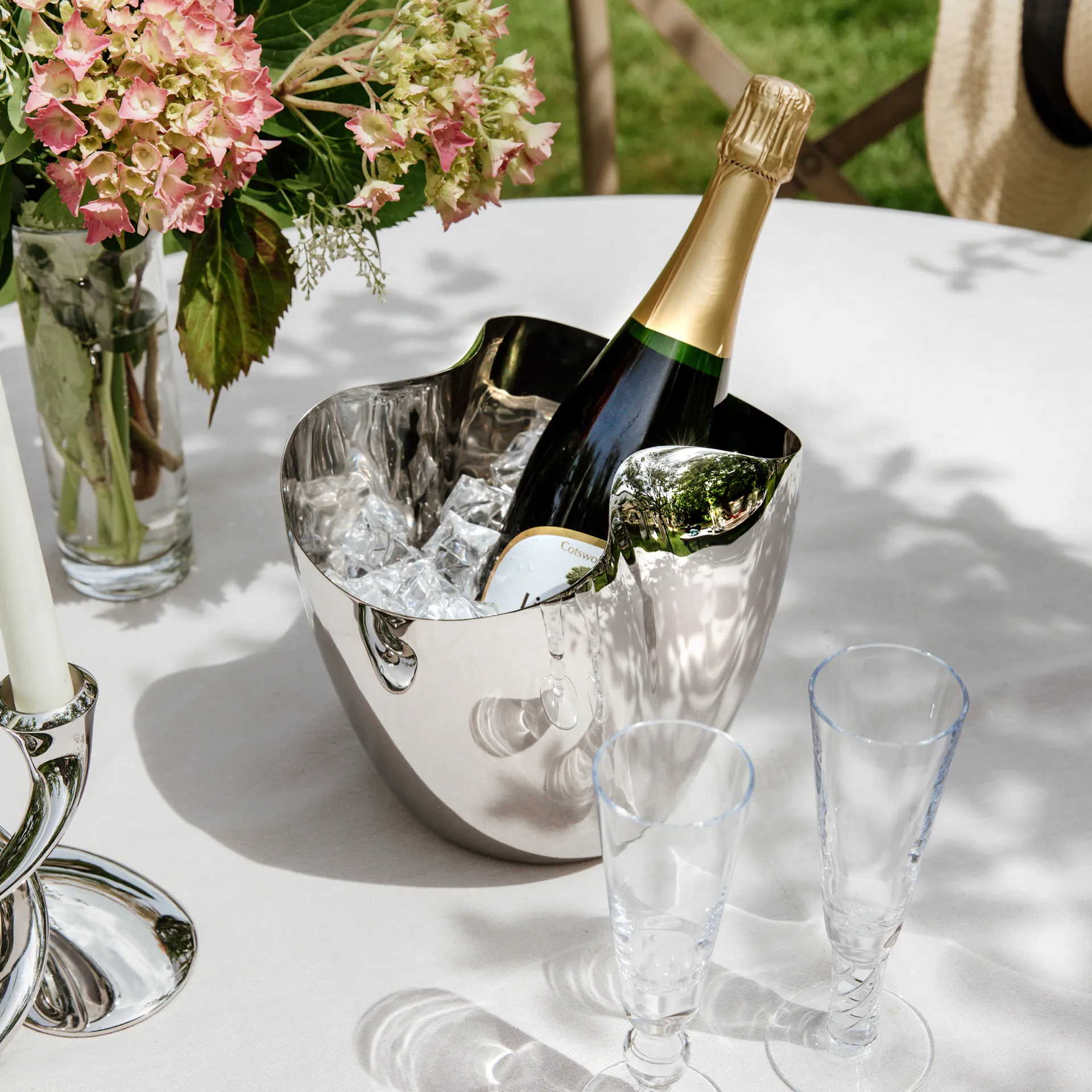 Drift champagne cooler-wine cooler, Stainless steel Robert Welch