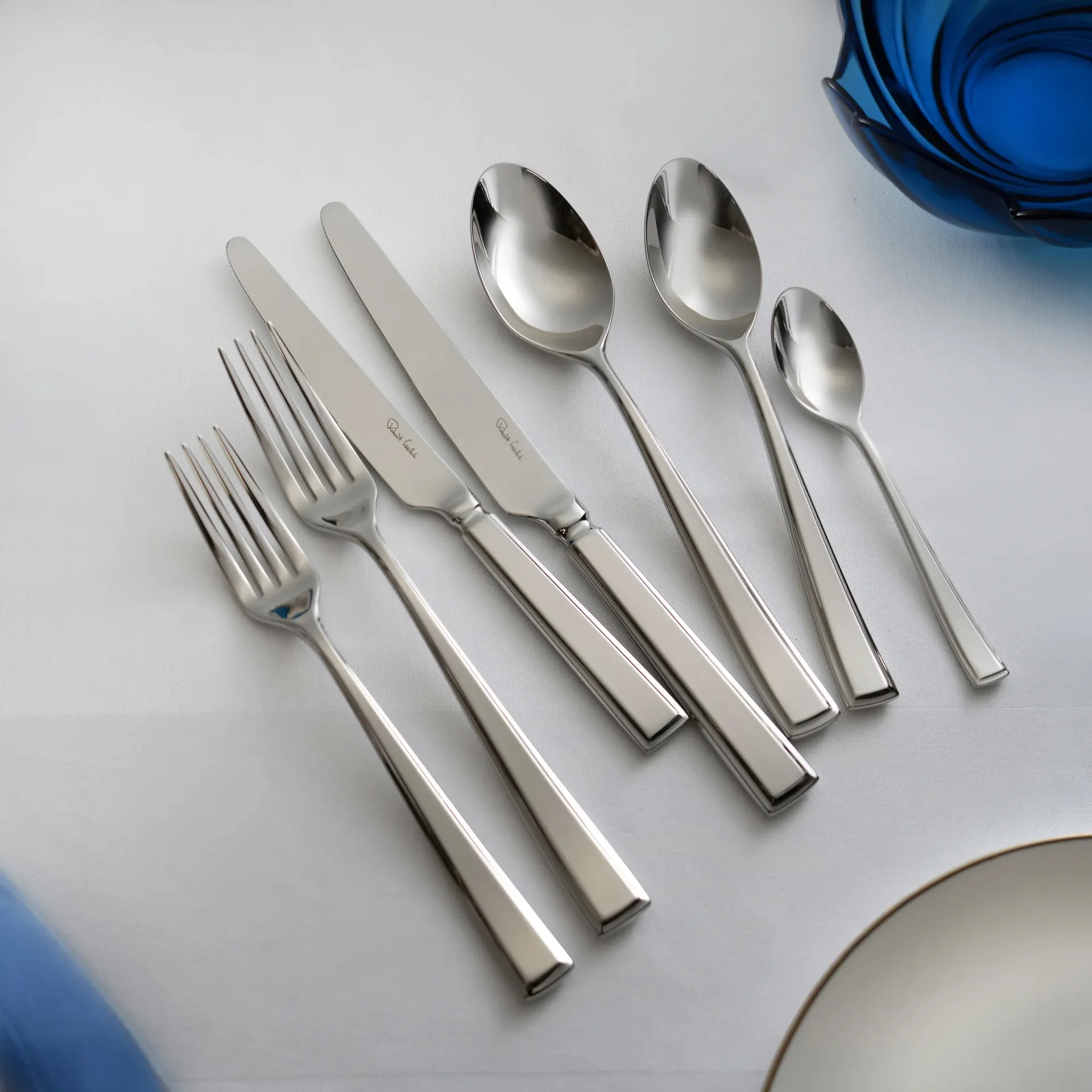 Fairford bright cutlery set, Stainless steel, 56 pieces Robert Welch