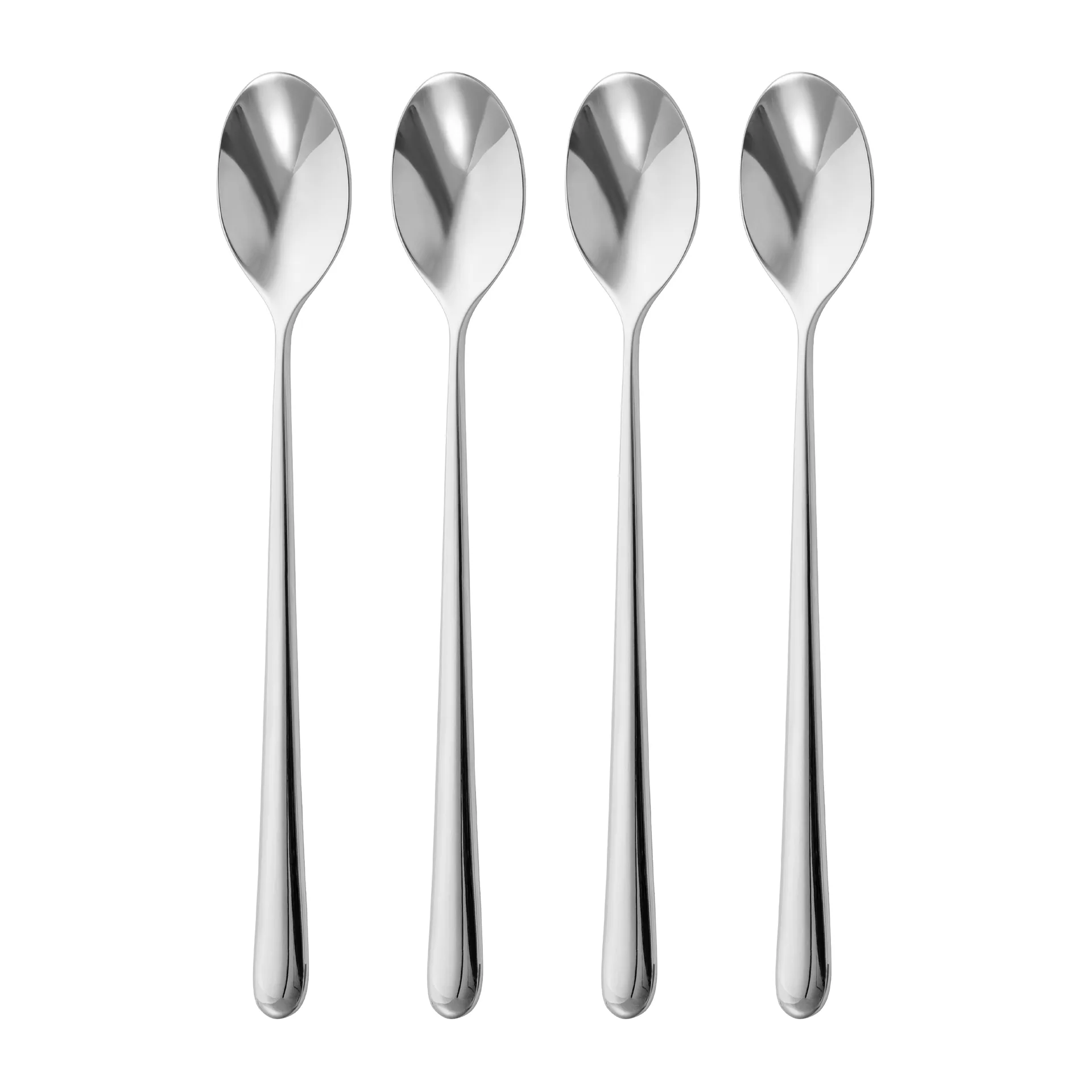Kingham Bright latte spoon 4-pack, Stainless steel Robert Welch