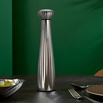 Palm satin pepper mill stainless steel 31.2 cm - Black - Robert Welch