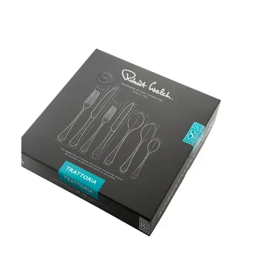 Trattoria cutlery set 56 pieces - Black - Robert Welch