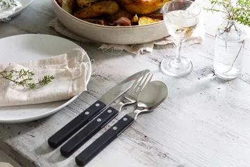 Trattoria cutlery set 56 pieces - Black - Robert Welch