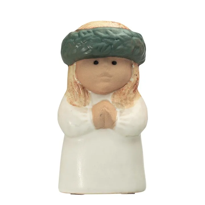 Adventsbarn Lucia figurine - white-green - Rörstrand