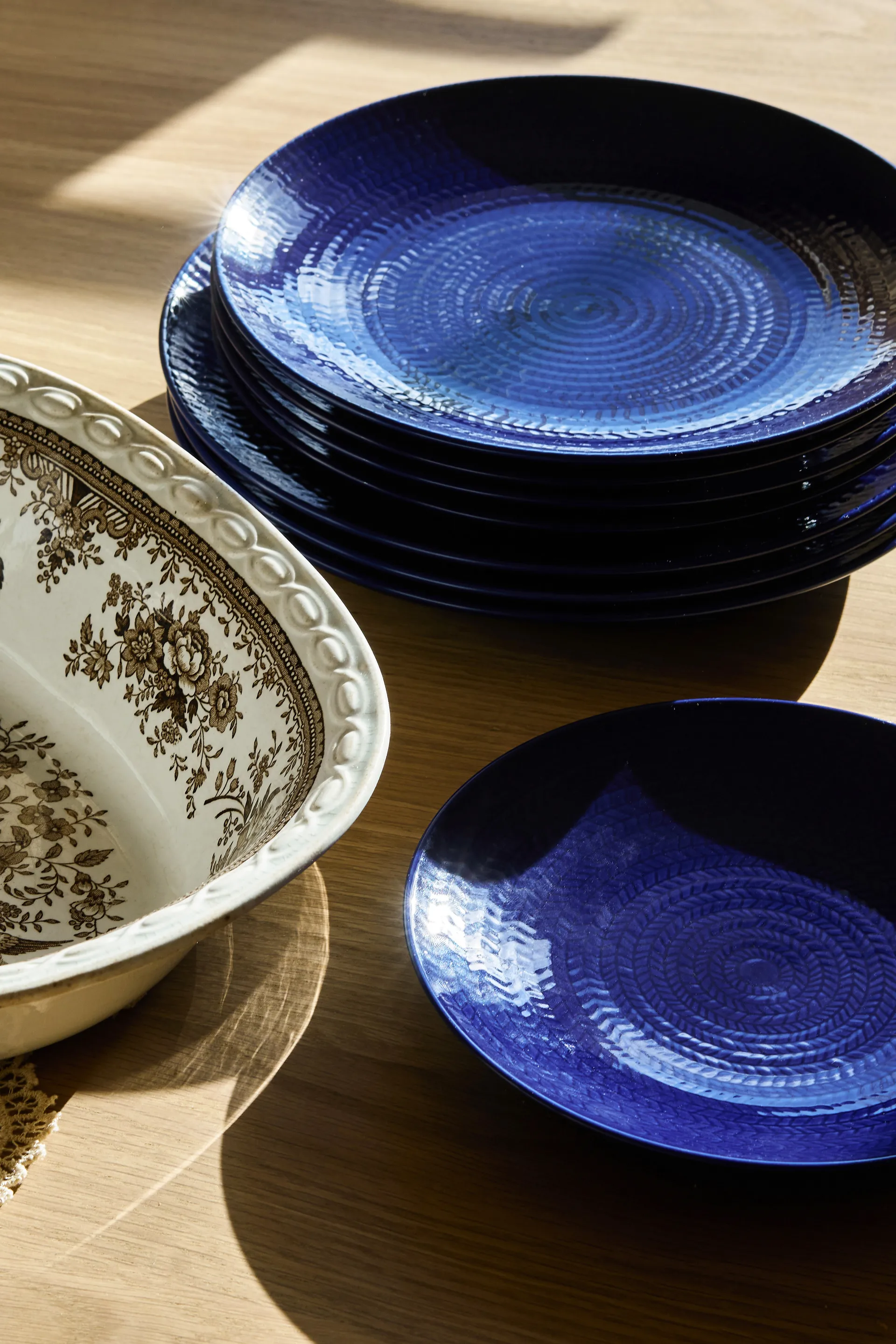 Blue Fire plate, Blue, 23 cm Rörstrand