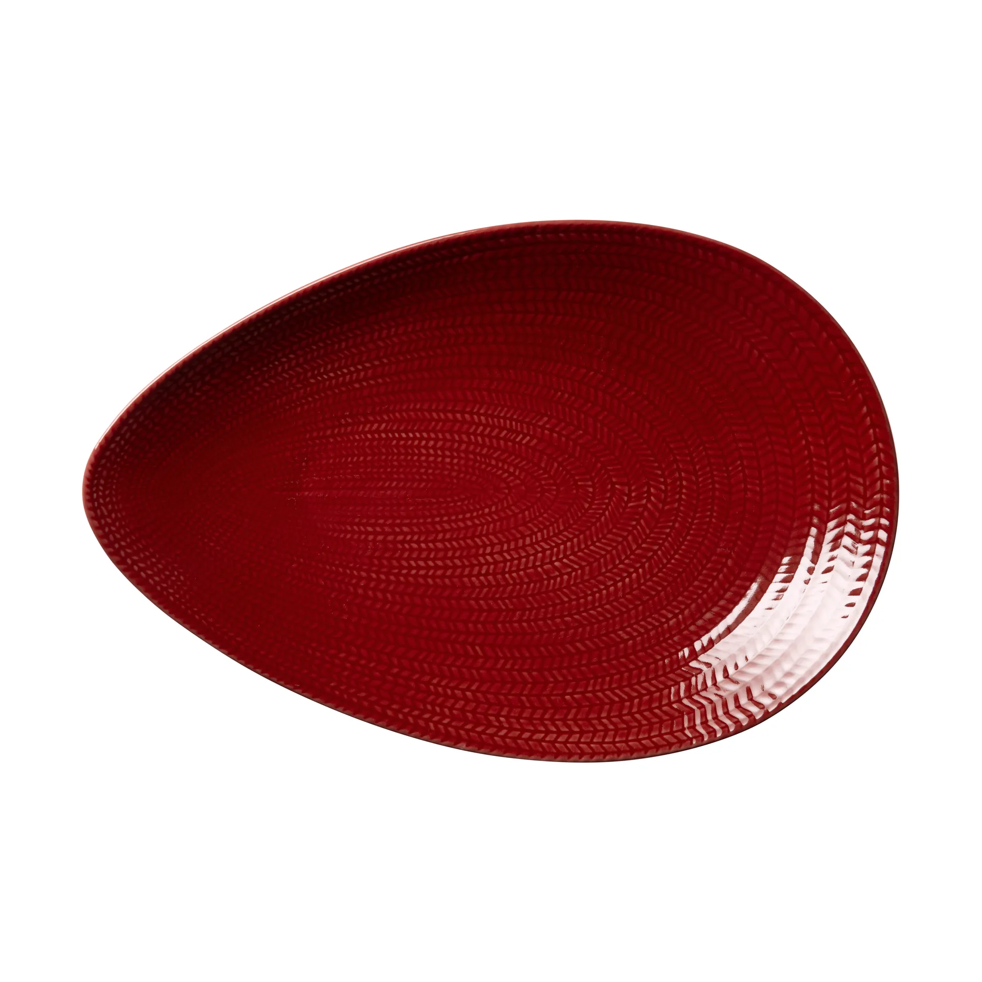 Blue Fire serving platter, Red, 24x35 cm Rörstrand