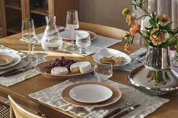 Blue Fire serving platter - White, 24x35 cm - Rörstrand
