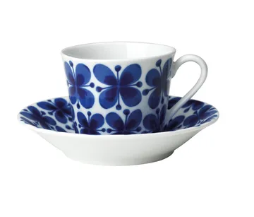 Mon Amie cup with saucer 14 cl gift wrap - Blue-white - Rörstrand