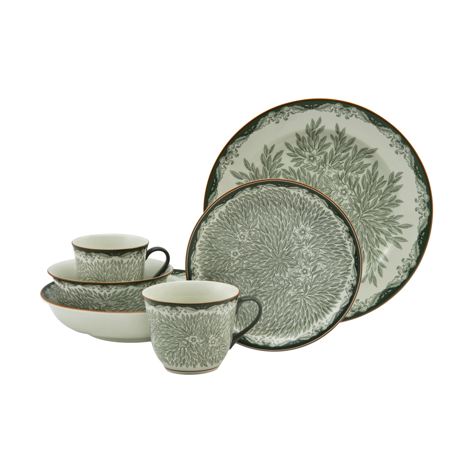 Ostindia Floris plate Ø20 cm, Green Rörstrand
