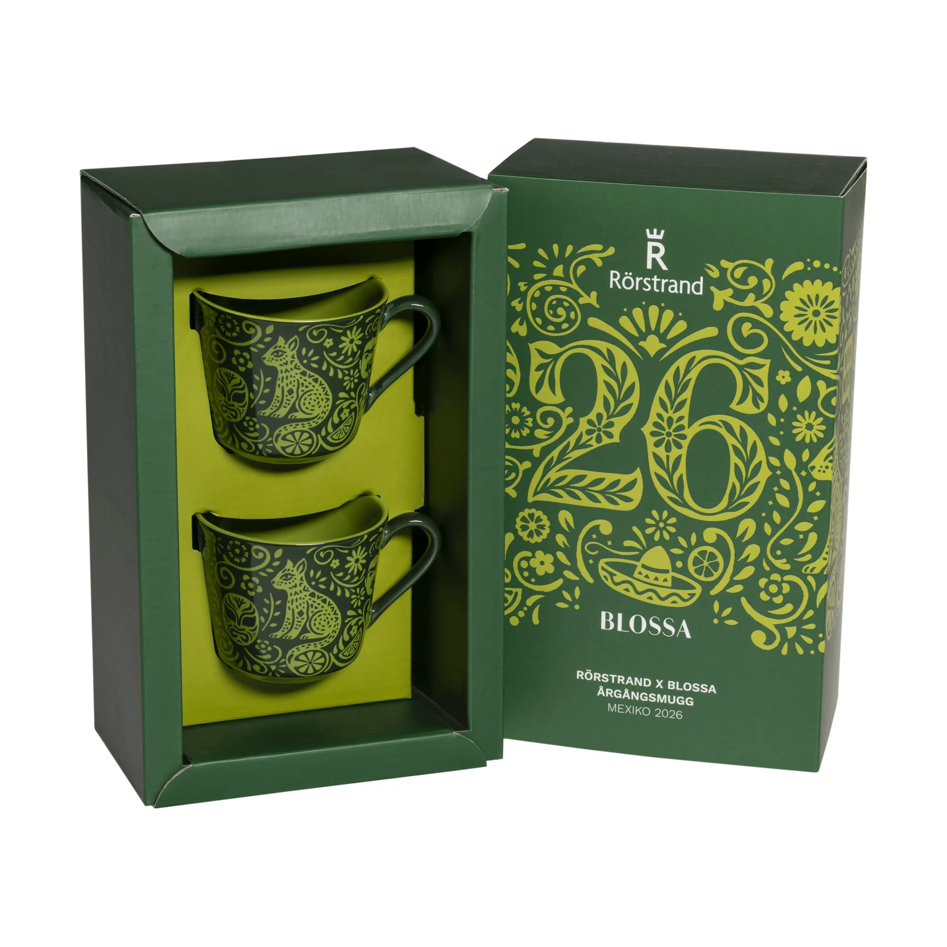 Rörstrand Blossa cup, Green, 14 cl, 2-pack Rörstrand