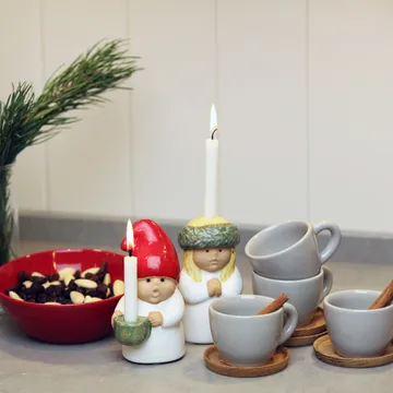 Santa figurine - white - Rörstrand