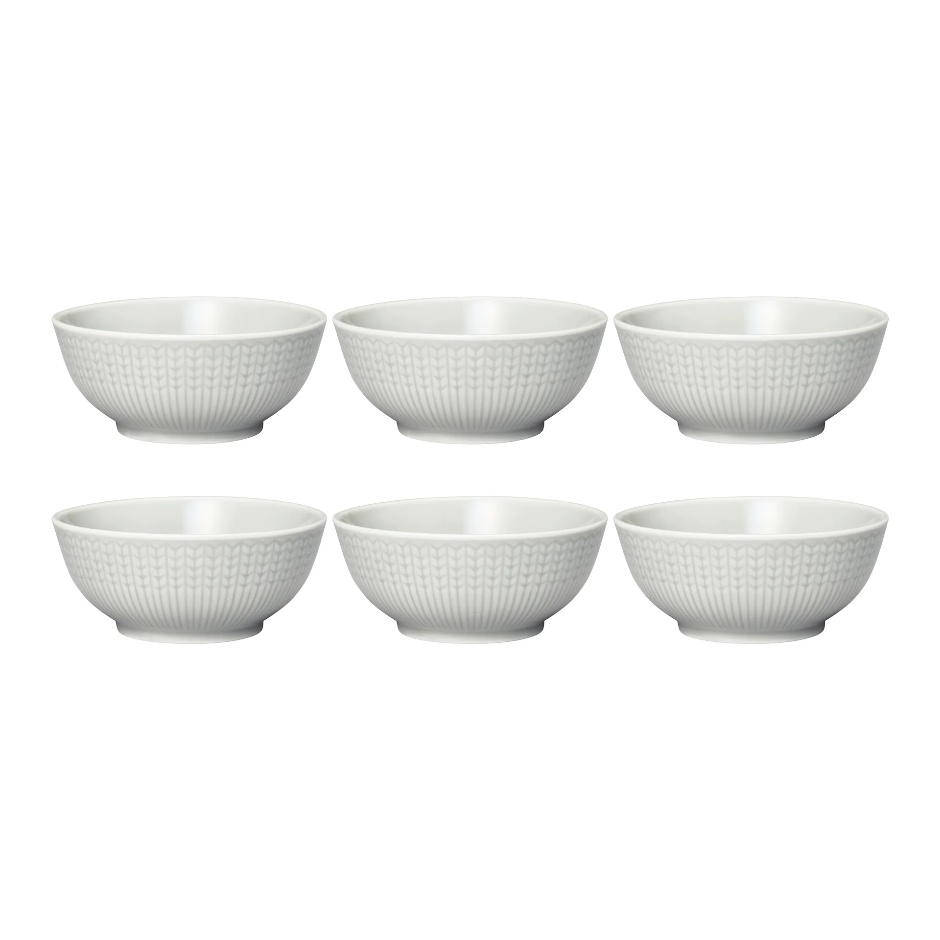 Swedish Grace bowl small 6-pack Mist (grey),  Rörstrand