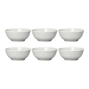 Swedish Grace bowl small 6-pack Mist (grey) - Rörstrand