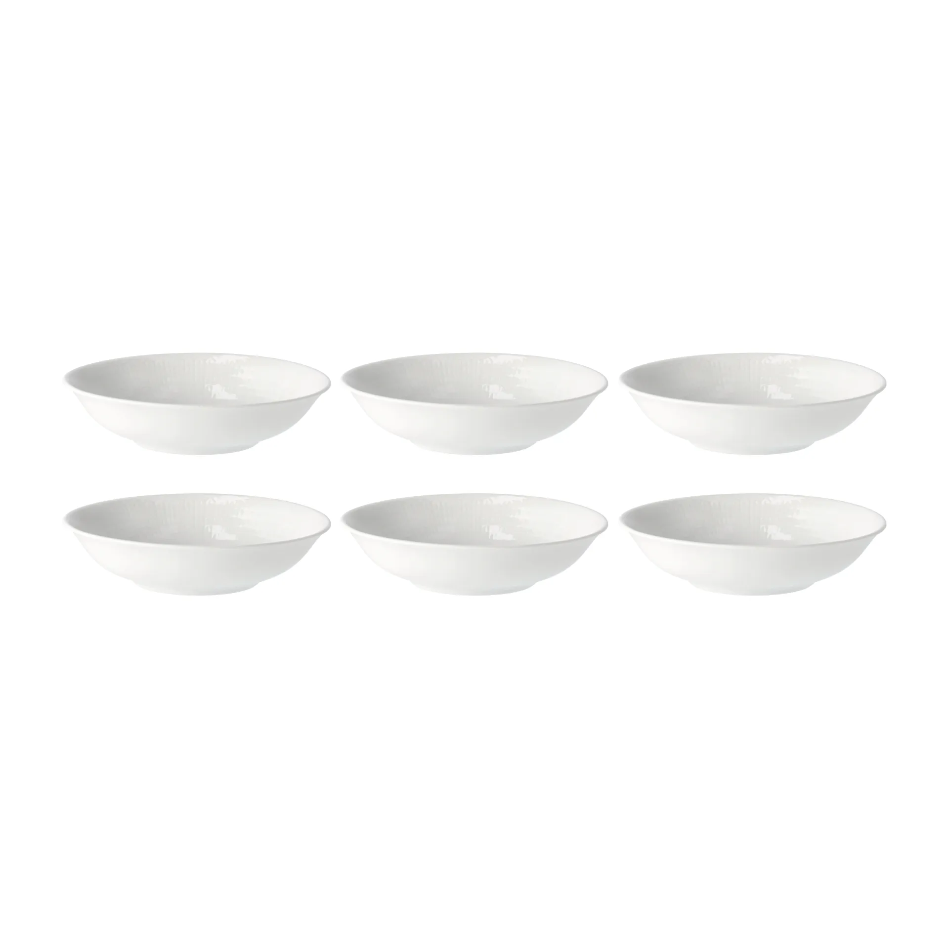 Swedish Grace deep plate 19 cm, 6-pack snow (white),  Rörstrand
