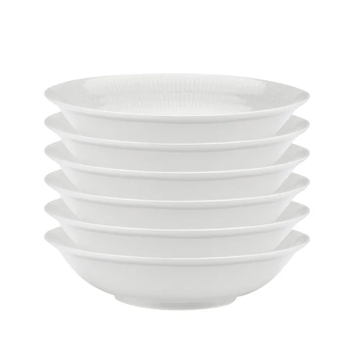 Swedish Grace deep plate 19 cm, 6-pack snow (white),  Rörstrand