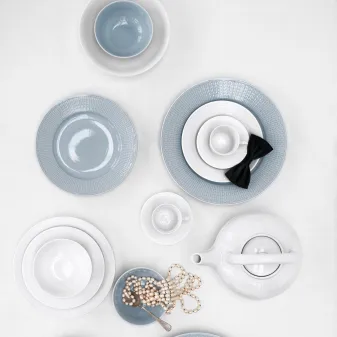 Swedish Grace deep plate Ø25 cm - snow (white) - Rörstrand