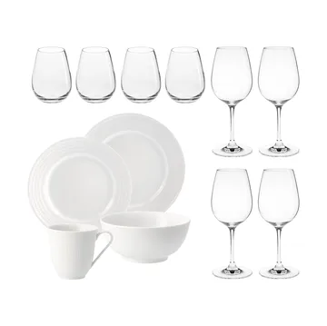 Swedish Grace & Karlevi starter set - Snow (white) - Rörstrand