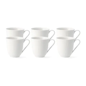 Swedish Grace mug 30 cl, 6-pack snow (white) - Rörstrand