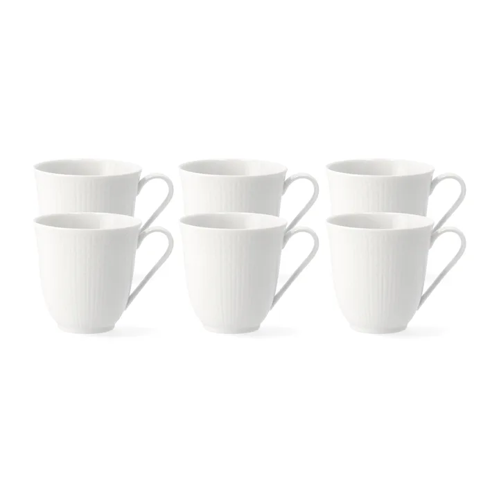 Swedish Grace mug 30 cl, 6-pack snow (white) - Rörstrand