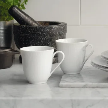 Swedish Grace mug 30 cl, 6-pack snow (white) - Rörstrand