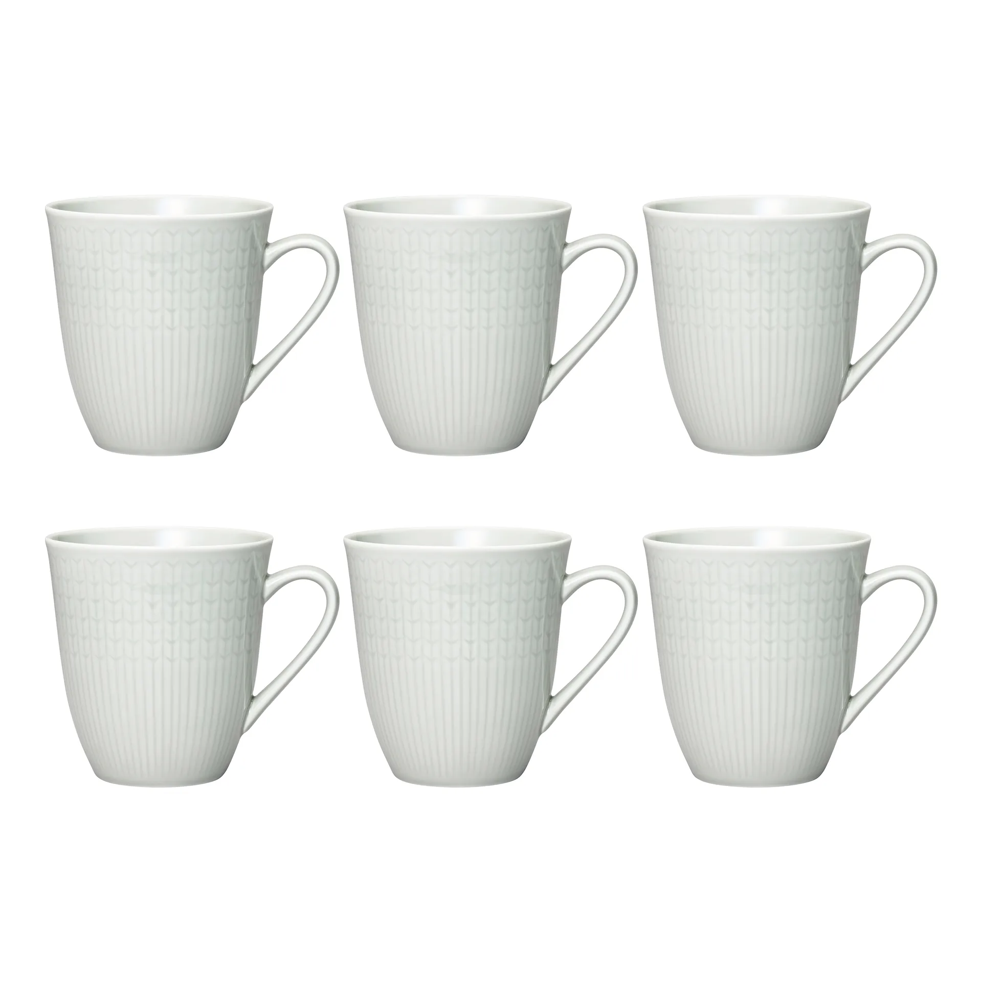 Swedish Grace mug large 6-pack Mist (grey),  Rörstrand